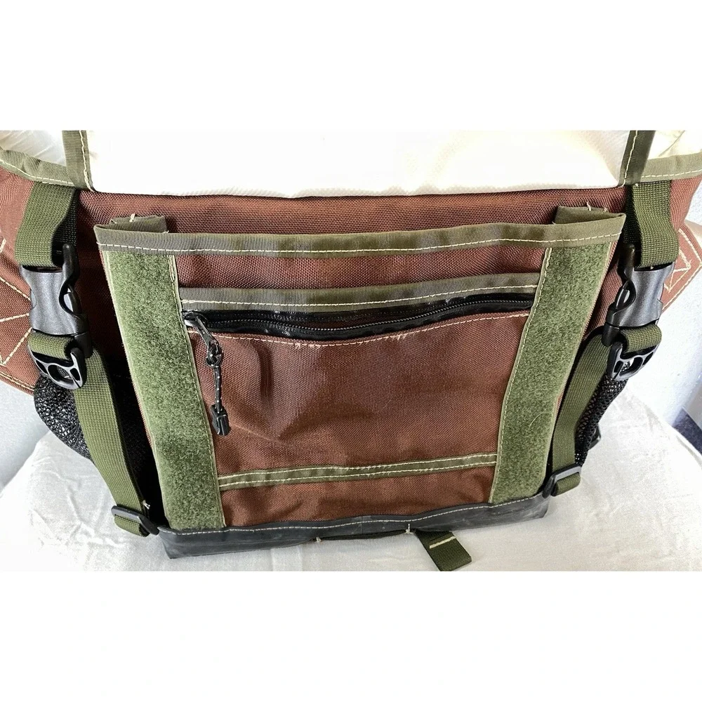 Forest‎ City Portage Messenger Bag Handmade Quality Durable Green & Brown